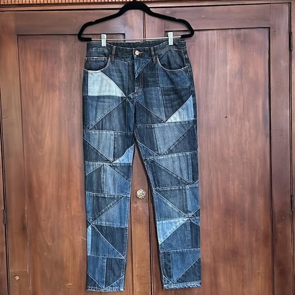 Designer Patchwork Jeans 70s Inspired S - Picture 13 of 13
